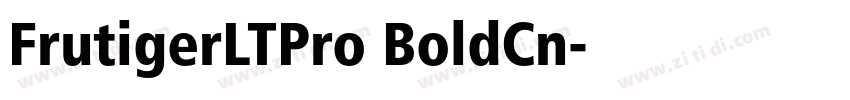 FrutigerLTPro BoldCn字体转换